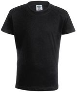 T-paita Kids Colour T-Shirt "keya" YC150, musta liikelahja logopainatuksella